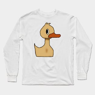 Cute Duck Drawing Long Sleeve T-Shirt